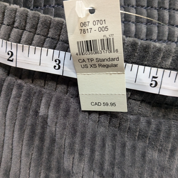 Gray Aerie size Xs Flare velour pants - Picture 2 of 4